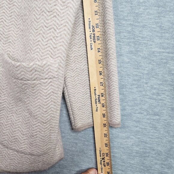 Madewell 100% Merino Herringbone Mattson Sweater One bottom Coat Women's Size S - Picture 11 of 12